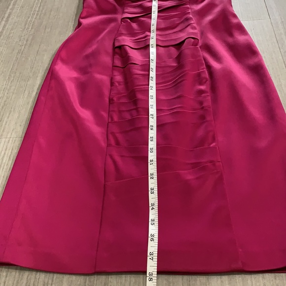 JAX Fuchsia pink satin dress - Picture 14 of 16